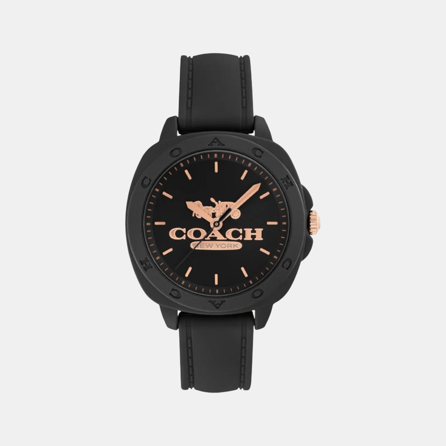 Kitt Women Quartz Black Dial Analog Silicone Watch 14504539