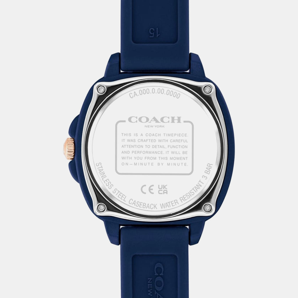 Kitt Women Quartz Navy Dial Analog Silicone Watch 14504540