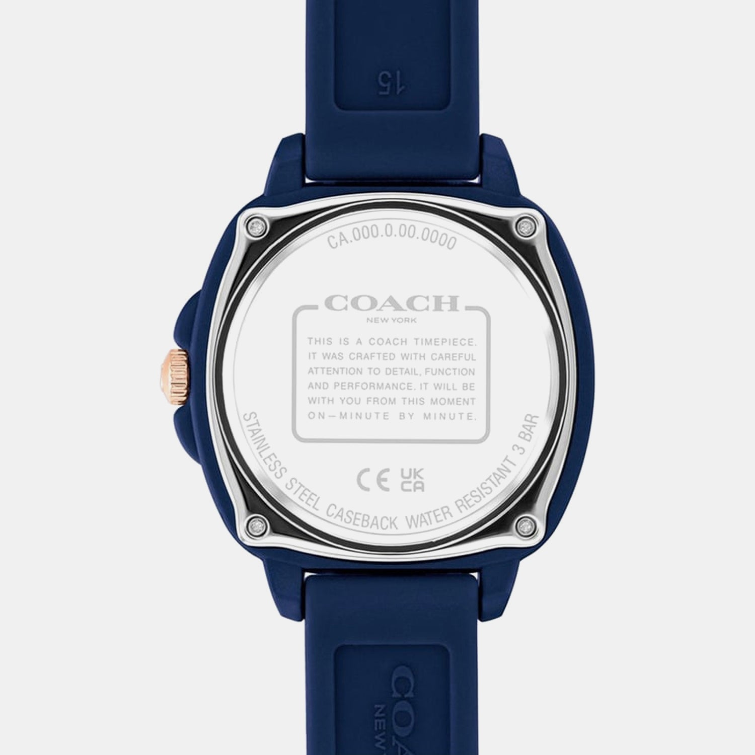 Kitt Women Quartz Navy Dial Analog Silicone Watch 14504540