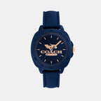 Kitt Women Quartz Navy Dial Analog Silicone Watch 14504540