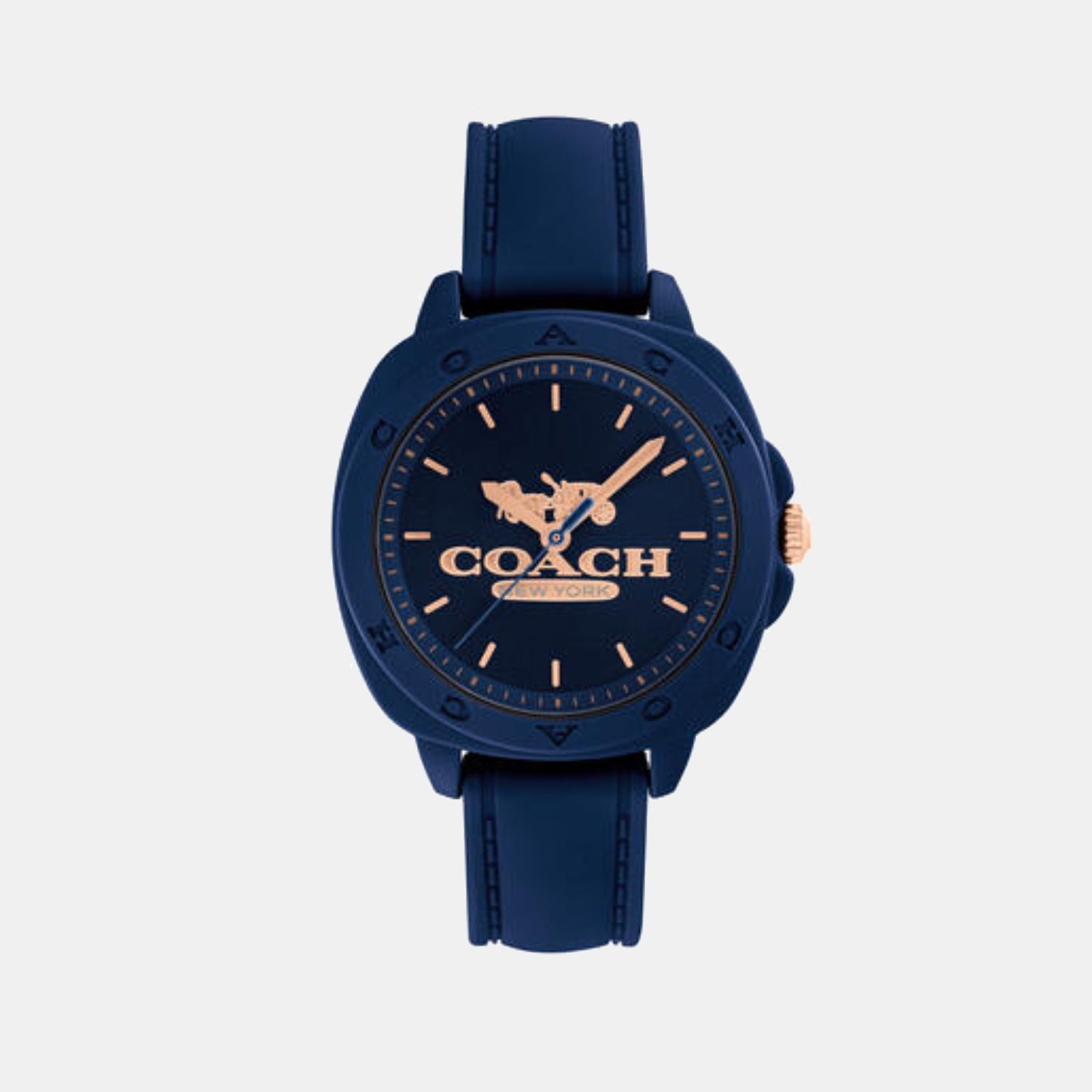 Kitt Women Quartz Navy Dial Analog Silicone Watch 14504540