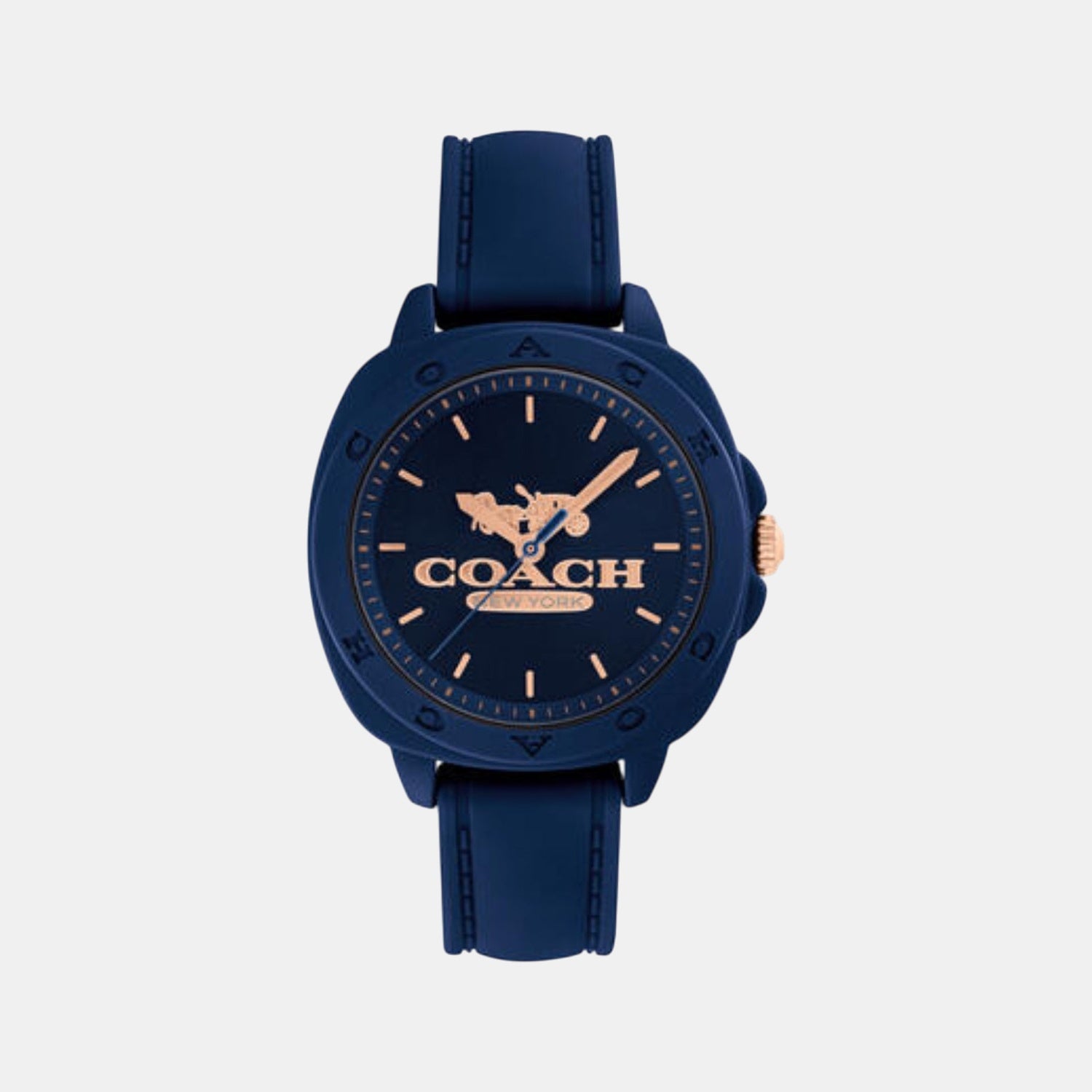 Kitt Women Quartz Navy Dial Analog Silicone Watch 14504540