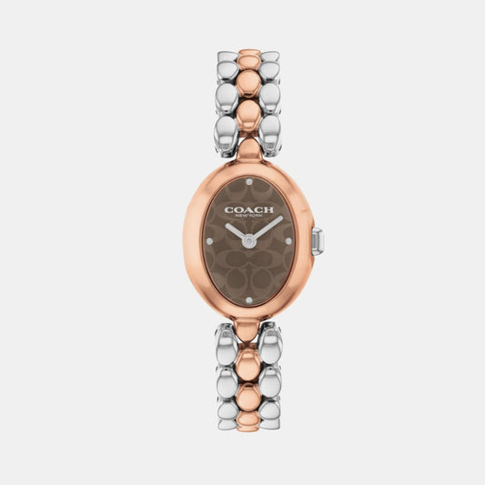 Sammy Women Quartz Brown Dial Analog Stainless Steel Watch 14504542