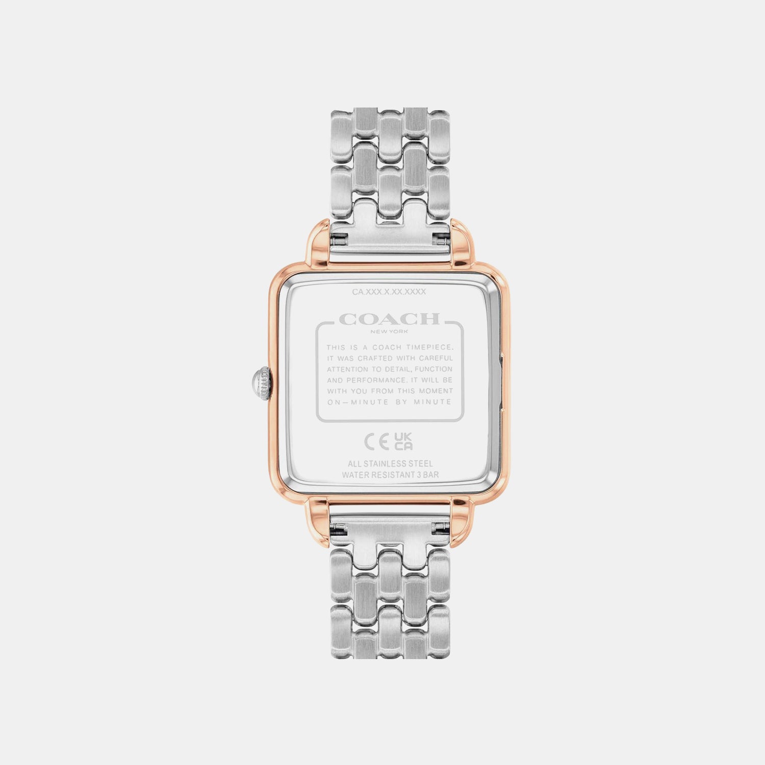 Cass Women Quartz Coffee Brown Dial Analog Stainless Steel Watch 14504543