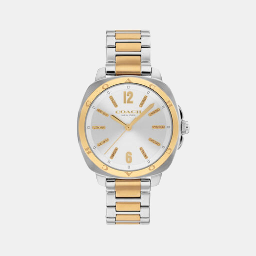 Kitt Women Quartz Silver White Dial Analog Stainless Steel Watch 14504544