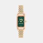 Cadie Women Quartz Green Dial Analog Stainless Steel Watch 14504551