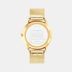 Elliot Women Quartz Gold Dial Analog Stainless Steel Watch 14504553