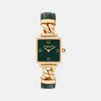 Cass Women Quartz Green Dial Analog Stainless Steel Watch 14504557