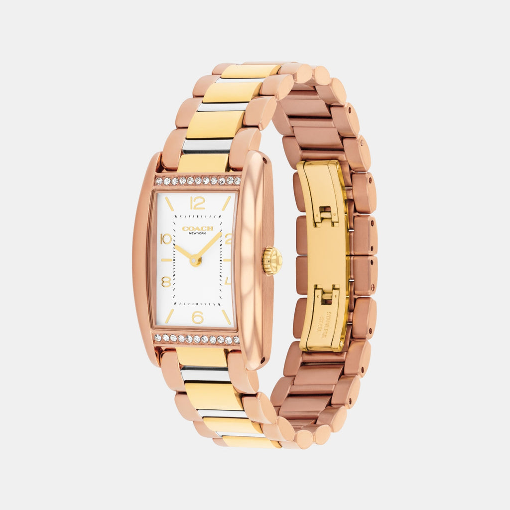 Reese Women Quartz Silver White Dial Analog Stainless Steel Watch 14504561