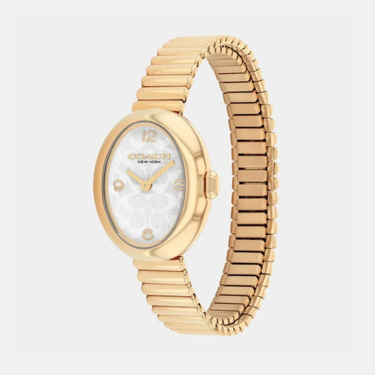 Sammy Women Quartz Silver White Dial Analog Stainless Steel Watch 14504573