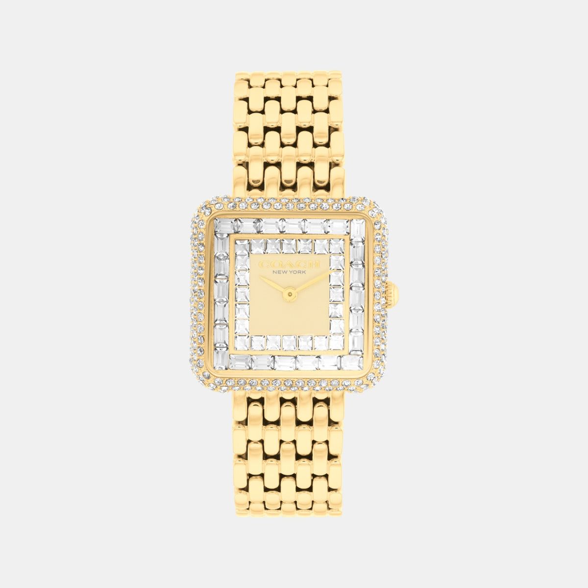 Cass Women Quartz Gold Dial Analog Stainless Steel Watch 14504576