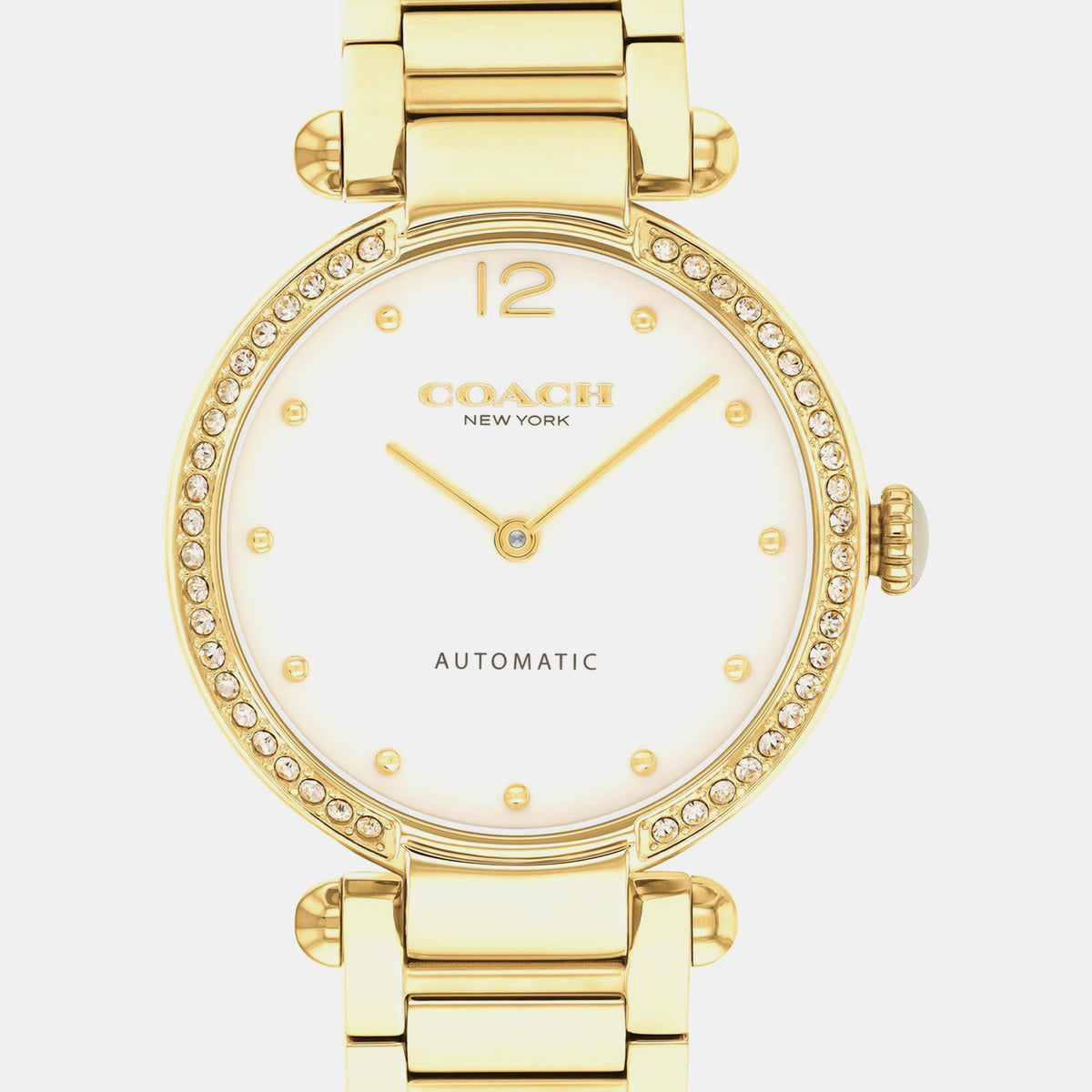 Cary Women Automatic White Dial Analog Stainless Steel Watch 14504580