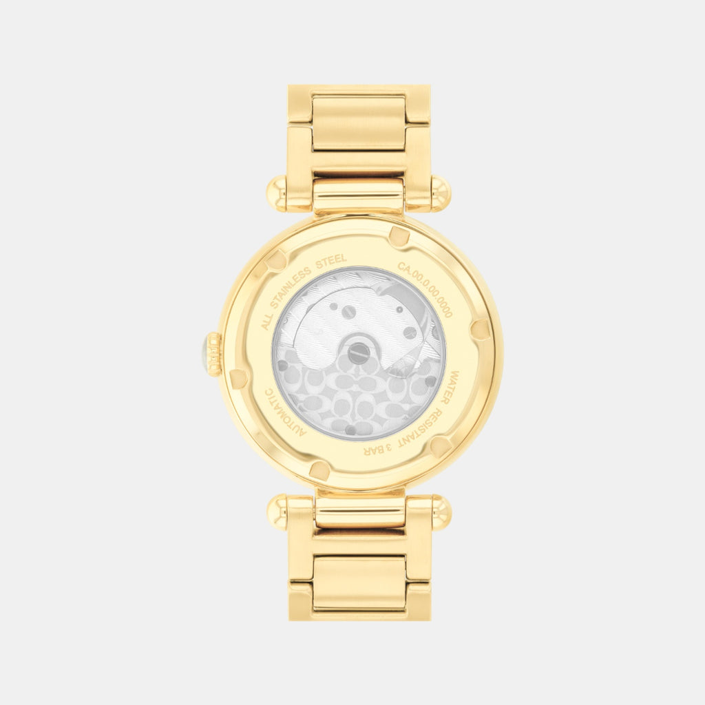 Cary Women Automatic White Dial Analog Stainless Steel Watch 14504580