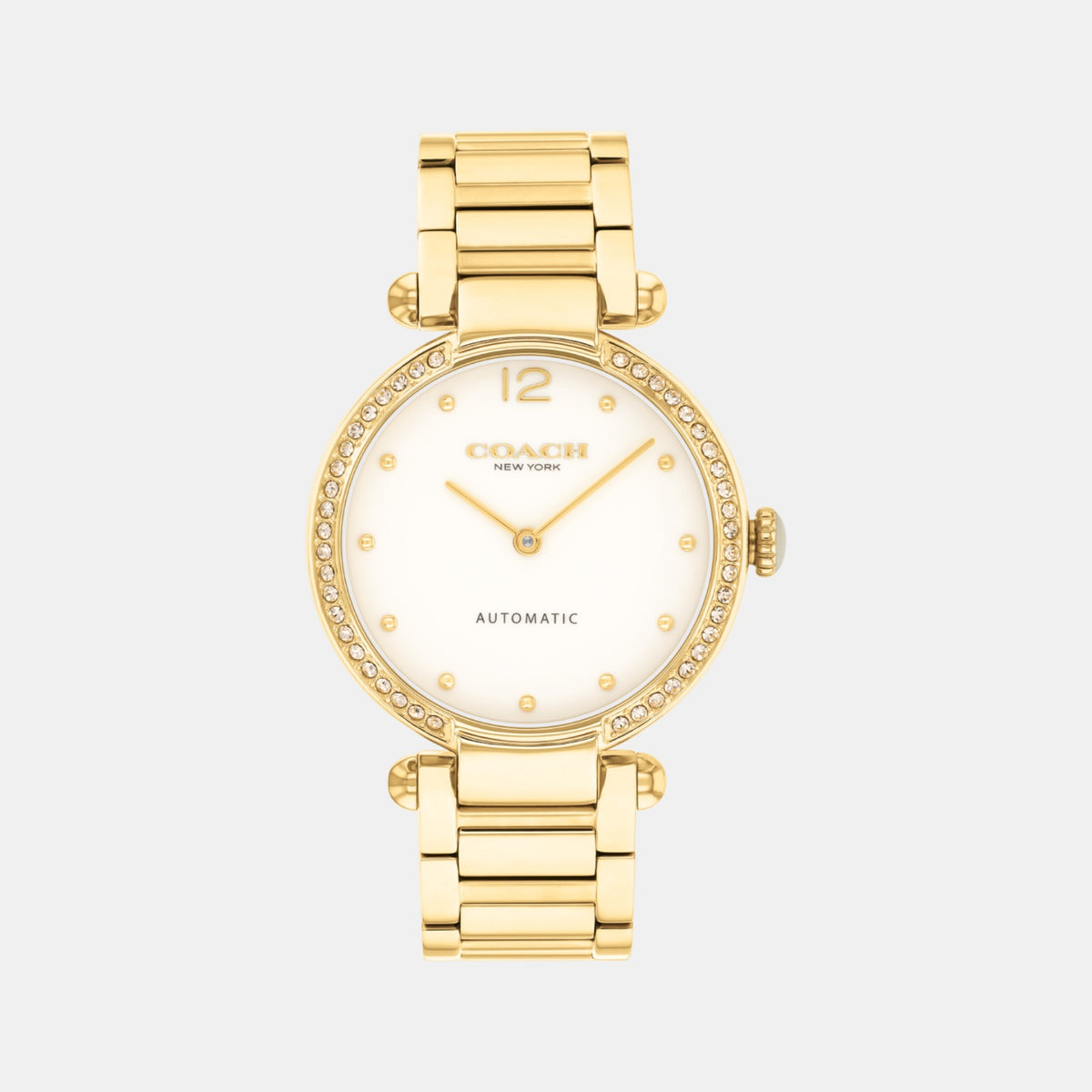 Cary Women Automatic White Dial Analog Stainless Steel Watch 14504580