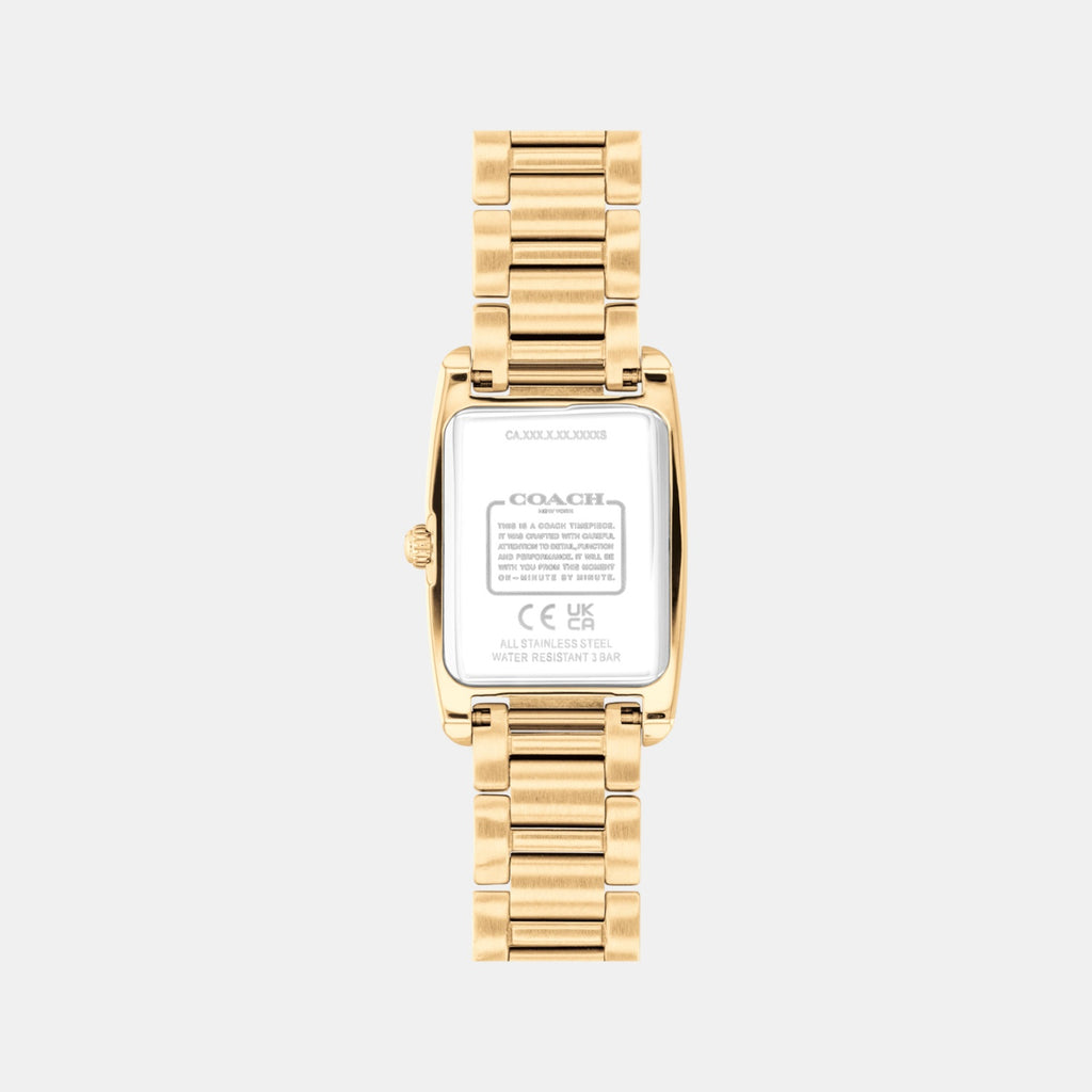 Reese Women Quartz Gold Dial Analog Stainless Steel Watch 14504588