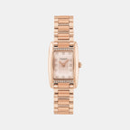 Reese Women Quartz Carnation Gold Dial Analog Stainless Steel Watch 14504589