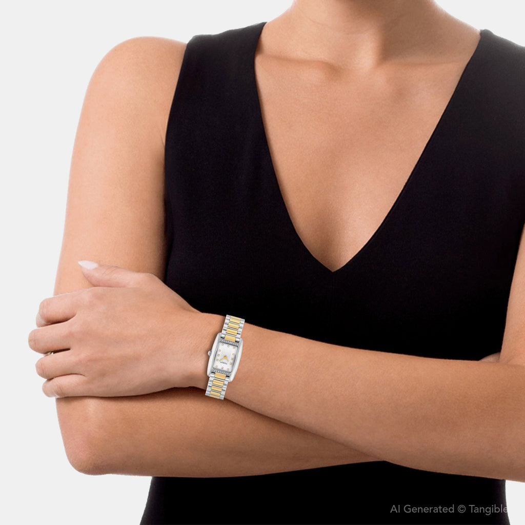 Reese Women Quartz White Dial Analog Stainless Steel Watch 14504590