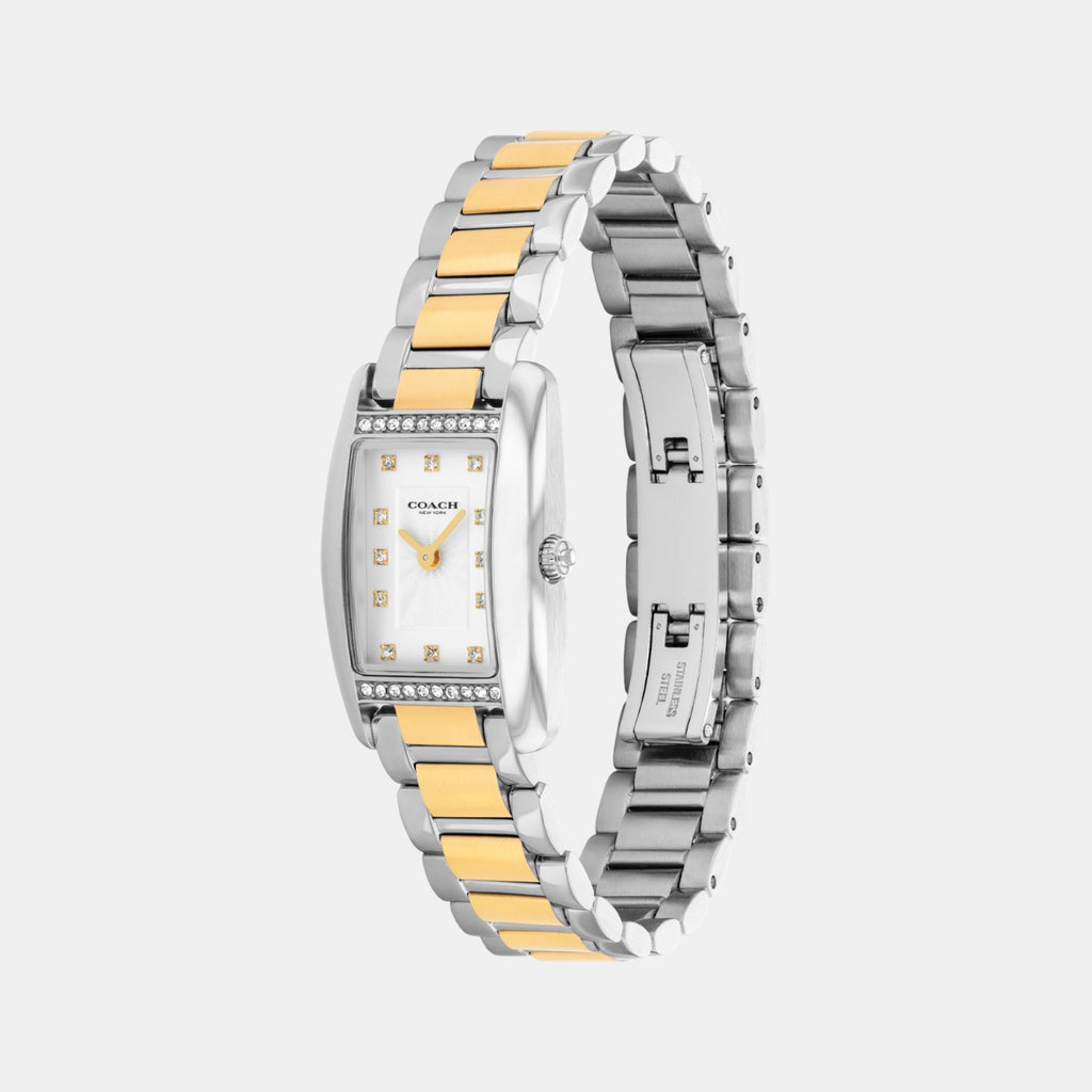 Reese Women Quartz White Dial Analog Stainless Steel Watch 14504590