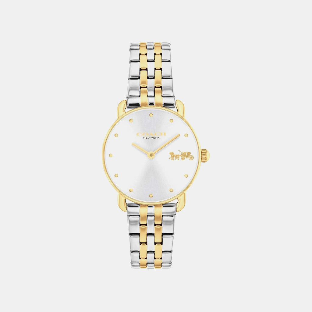 Women Quartz Silver Dial Analog Stainless Steel Watch 14504618