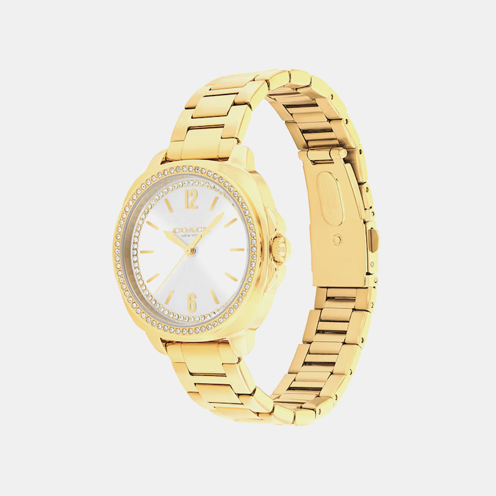 Kitt Women Quartz Silver Dial Analog Stainless Steel Watch 14504636