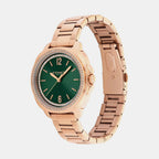 Kitt Women Quartz Green Dial Analog Stainless Steel Watch 14504637