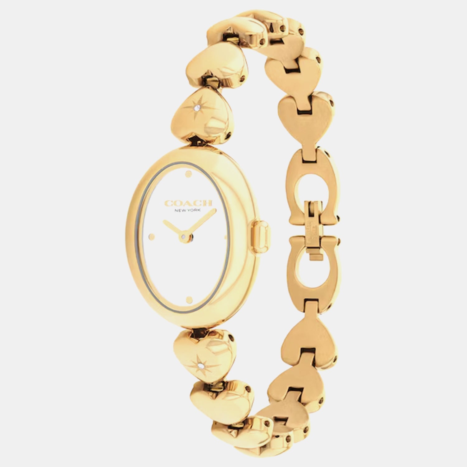 Sammy Women Quartz White Dial Analog Stainless Steel Watch 14504638