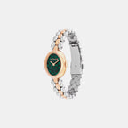 Sammy Women Quartz Green Dial Analog Stainless Steel Watch 14504641