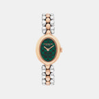 Sammy Women Quartz Green Dial Analog Stainless Steel Watch 14504641