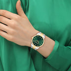 Brooks Women Quartz Green Dial Analog Stainless Steel Watch 14504642