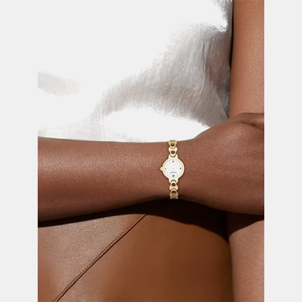 Iris Women Quartz White Dial Analog Stainless Steel Watch 14504650