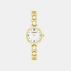 Iris Women Quartz White Dial Analog Stainless Steel Watch 14504650