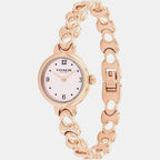 Iris Women Quartz Pink Dial Analog Stainless Steel Watch 14504652