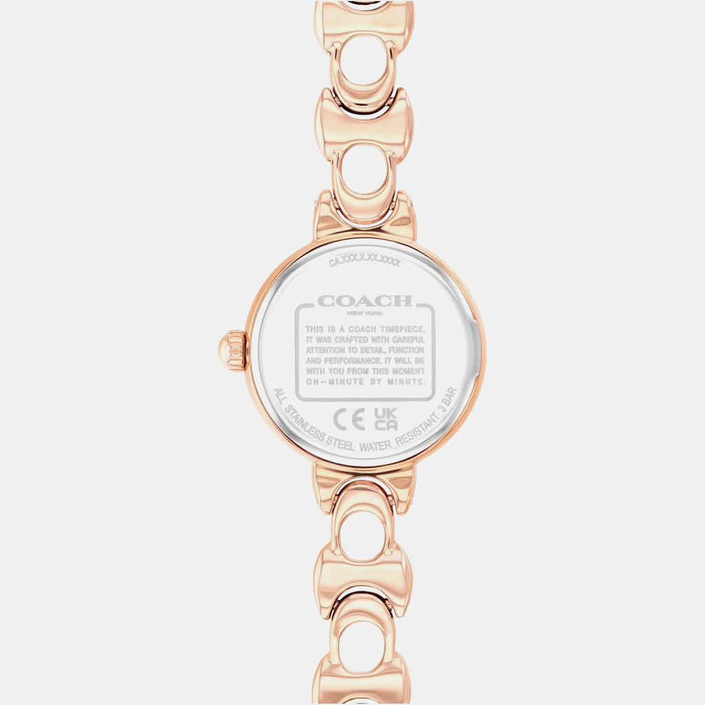 Iris Women Quartz Pink Dial Analog Stainless Steel Watch 14504652