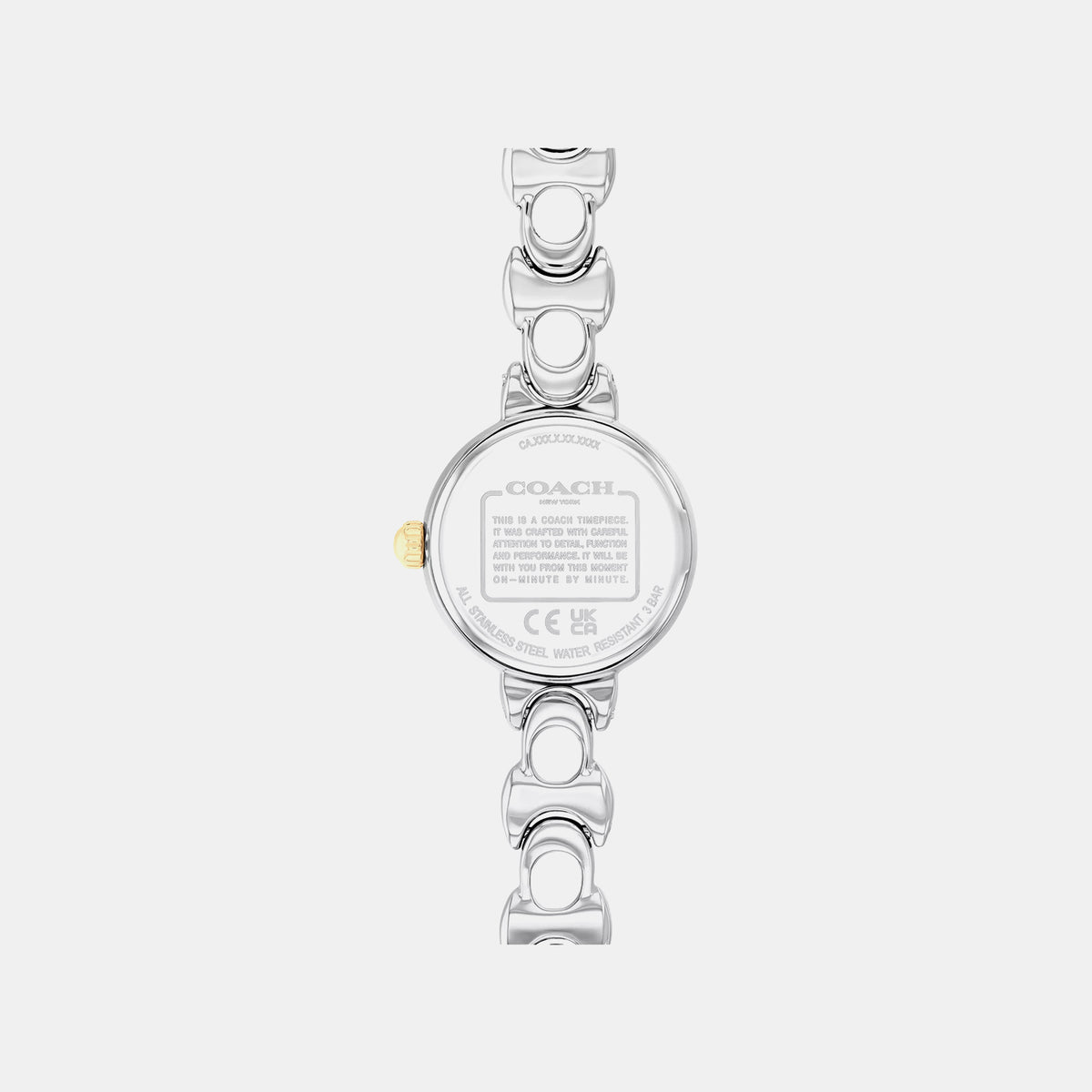 Iris Women Quartz White Dial Analog Stainless Steel Watch 14504653