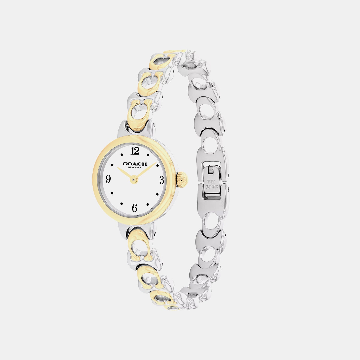 Women Quartz White Dial Analog Stainless Steel Watch 14504653