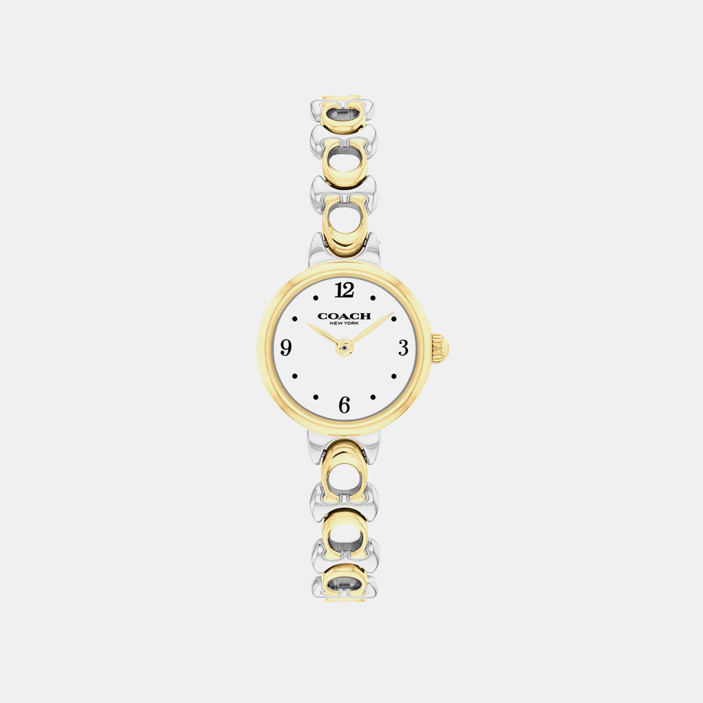 Women Quartz White Dial Analog Stainless Steel Watch 14504653