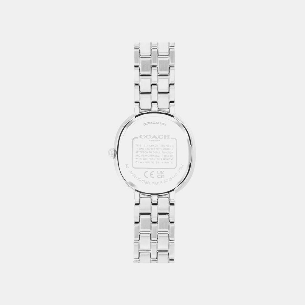 Women Quartz Silver Dial Analog Stainless Steel Watch 14504659