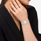 Women Quartz Silver Dial Analog Stainless Steel Watch 14504659