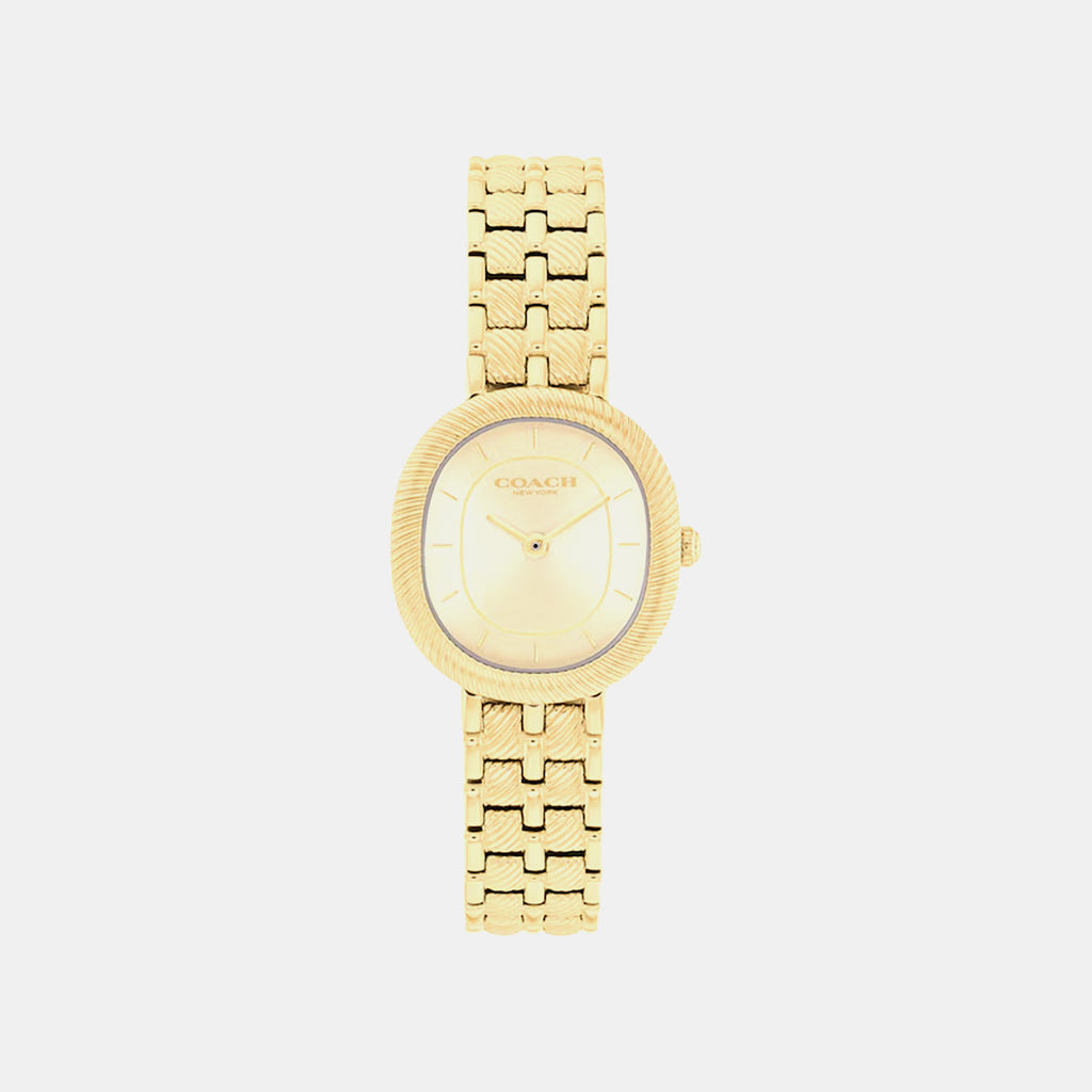 Harlow Women Quartz Gold Dial Analog Stainless Steel Watch 14504660