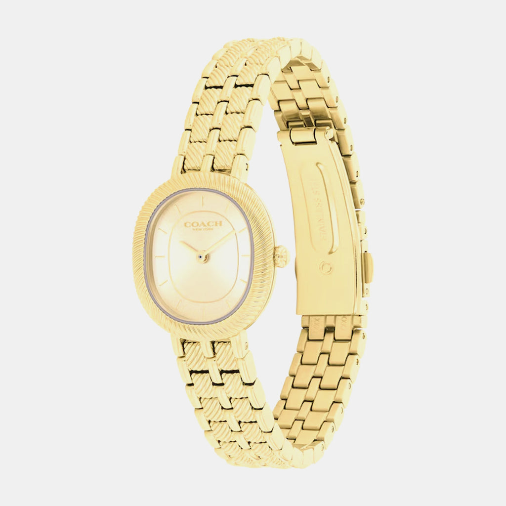 Harlow Women Quartz Gold Dial Analog Stainless Steel Watch 14504660