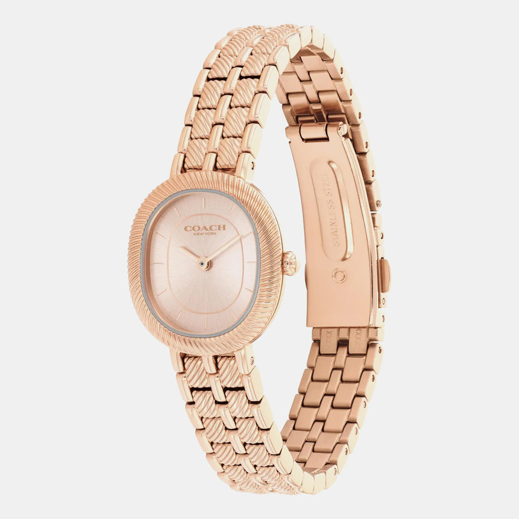 Harlow Women Quartz Rose Gold Dial Analog Stainless Steel Watch 14504661