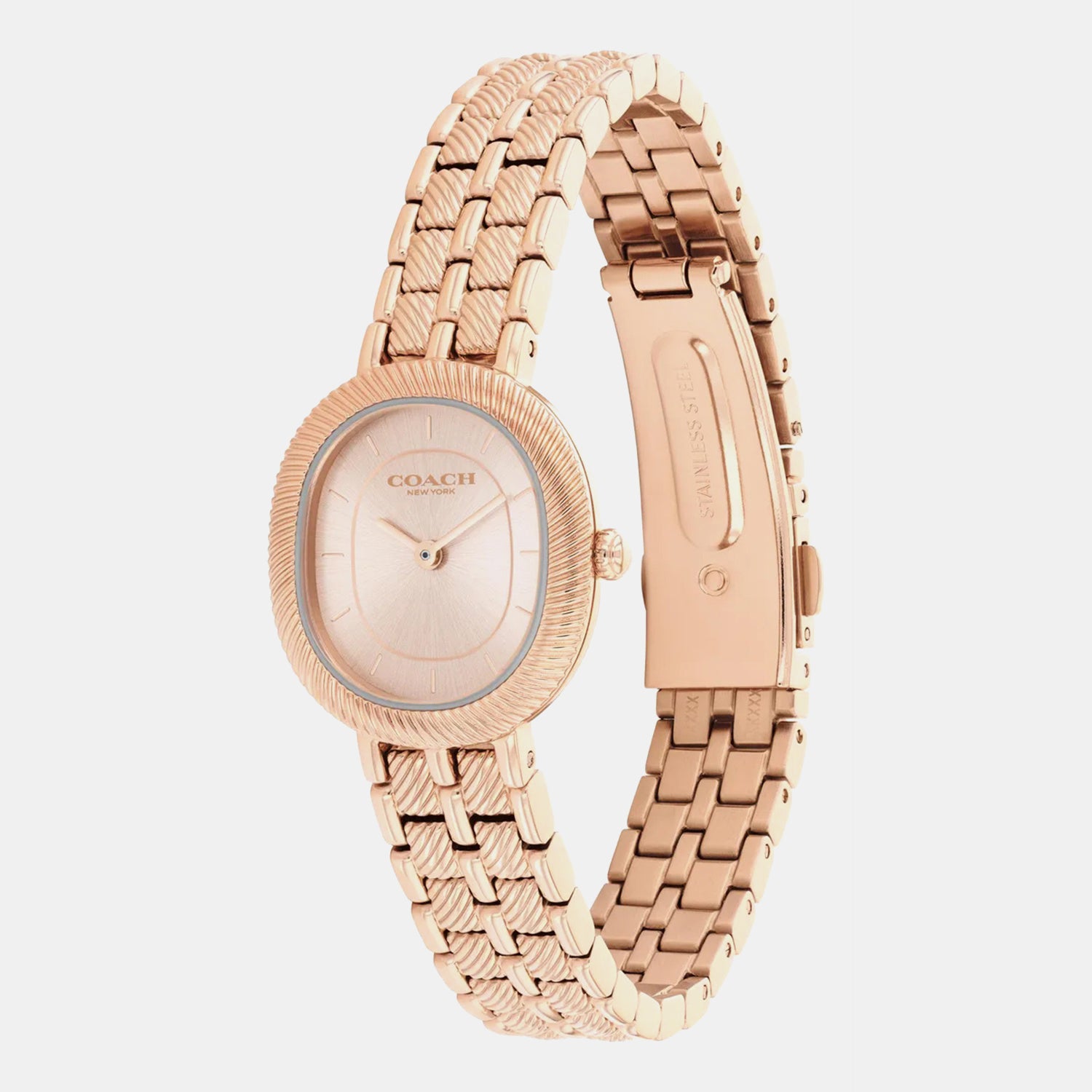 Harlow Women Quartz Rose Gold Dial Analog Stainless Steel Watch 14504661