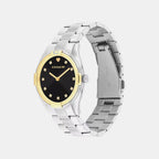 Brooks Women Quartz Black Dial Analog Stainless Steel Watch 14504666