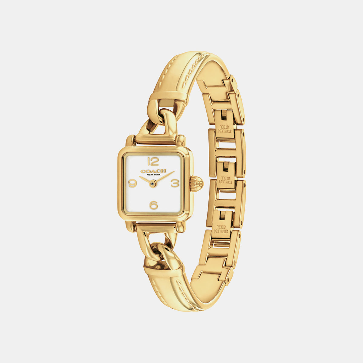 Cass Women Quartz White Dial Analog Stainless Steel Watch 14504669