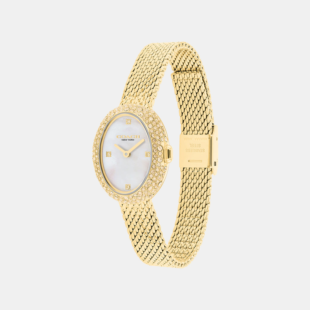 Sammy Women Quartz White Mother Of Pearl Dial Analog Stainless Steel Watch 14504690