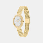 Sammy Women Quartz White Mother Of Pearl Dial Analog Stainless Steel Watch 14504690