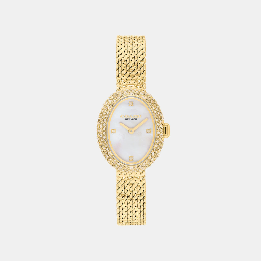 Sammy Women Quartz White Mother Of Pearl Dial Analog Stainless Steel Watch 14504690