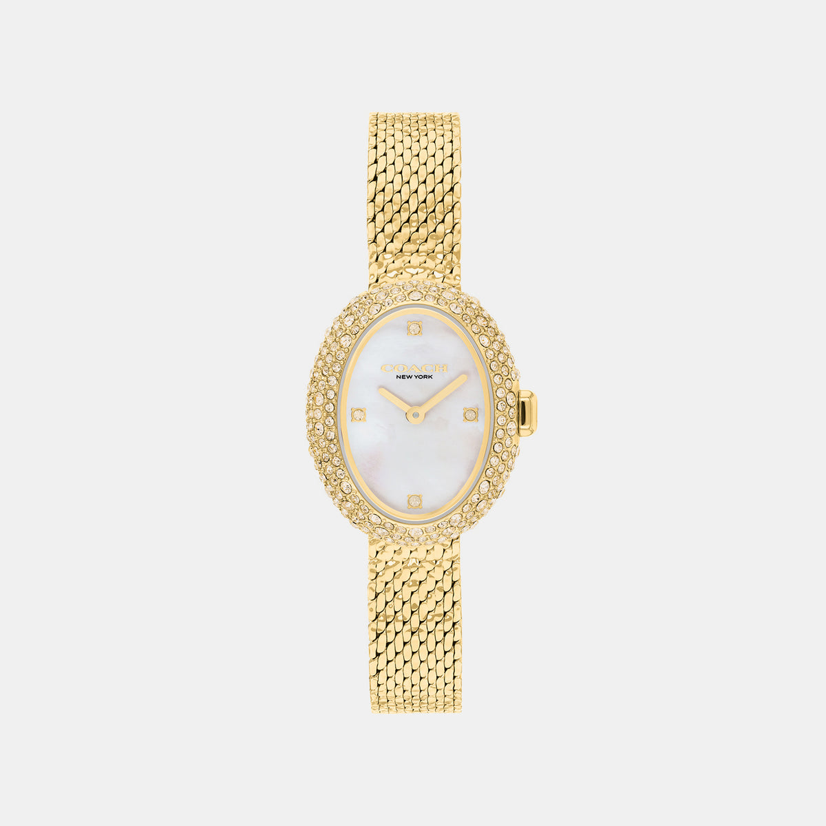 Sammy Women Quartz White Mother Of Pearl Dial Analog Stainless Steel Watch 14504690