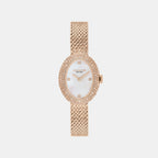 Sammy Women Quartz White Mother Of Pearl Dial Analog Stainless Steel Watch 14504691