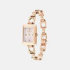 Mara Women Quartz Pink Dial Analog Stainless Steel Watch 14504695